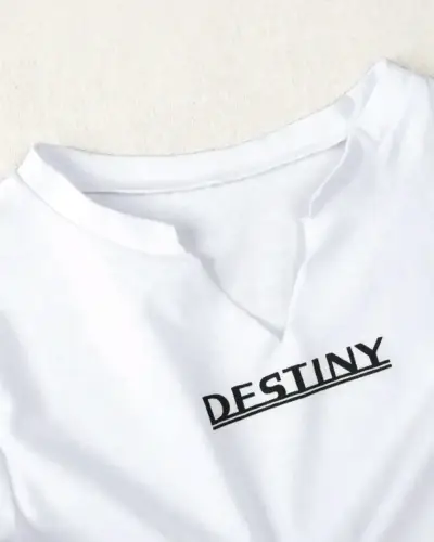 Polera Blanca con Estilo Casual - miniatura 2