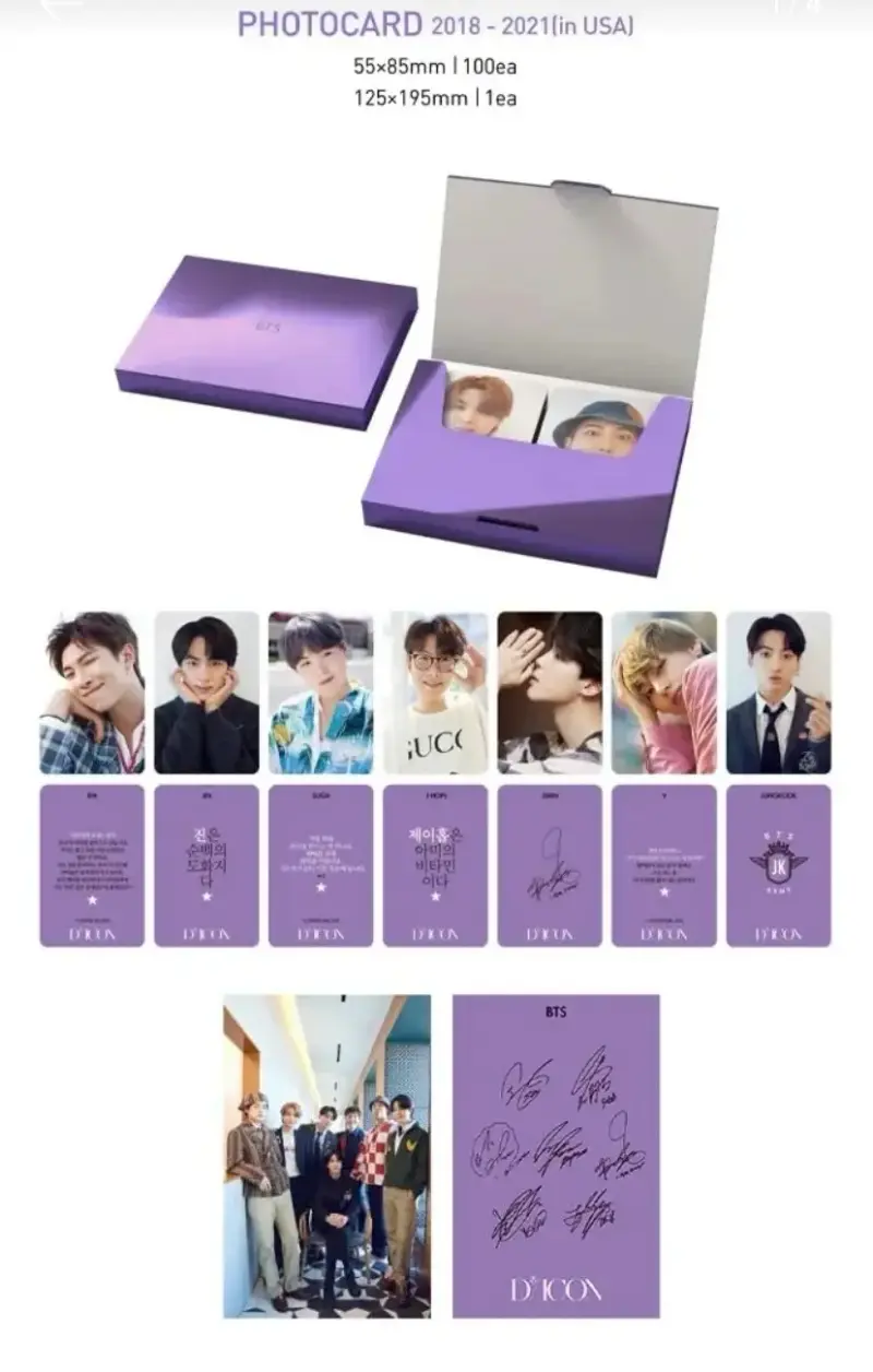 Photocards BTS D'Icon Custom Book - 2