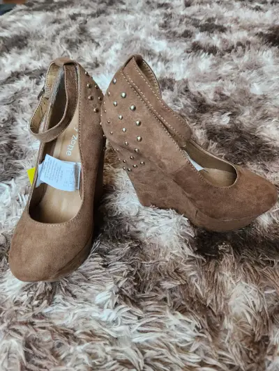 zapato de gamuza plataforma - miniatura 2