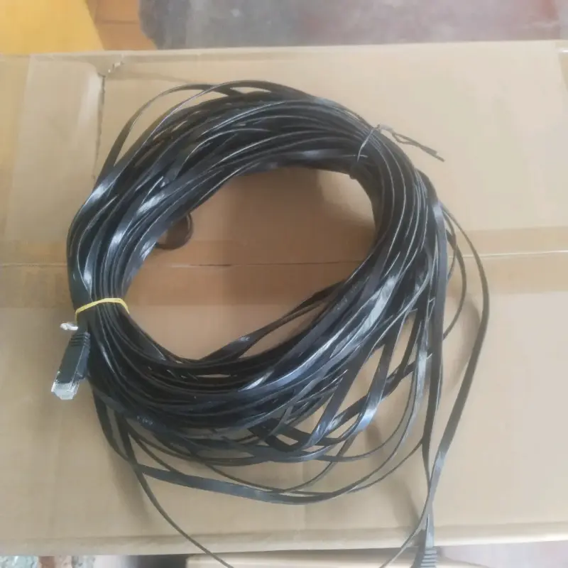 Cable de red plano negro 30 metros CAT 6 - 2