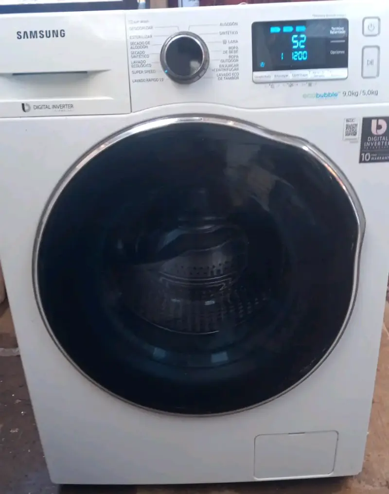 Lavadora Samsung EcoBubble 9kg con Inverter - 1