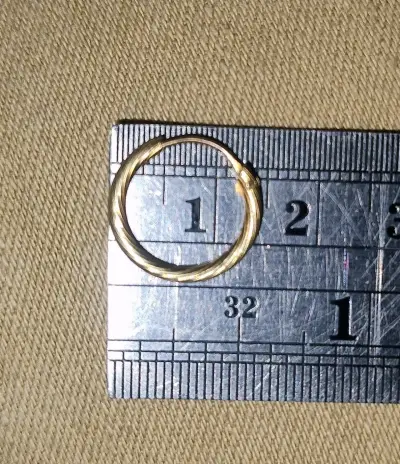 Aros de aro de 18k - miniatura 3