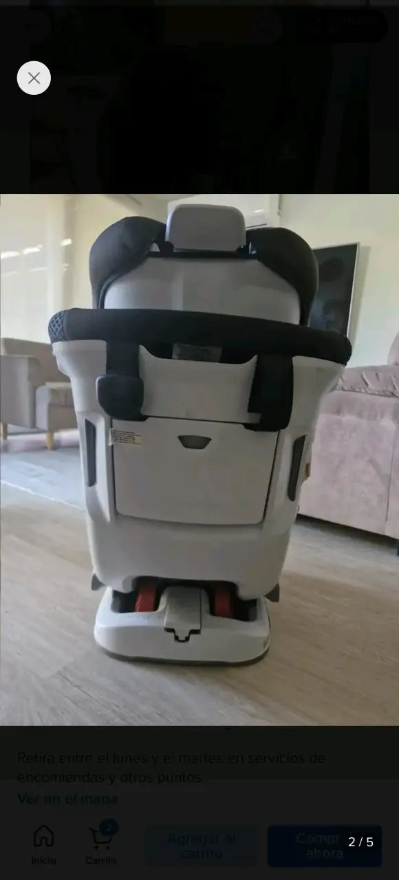 Silla de auto Britax negra para bebé - 4