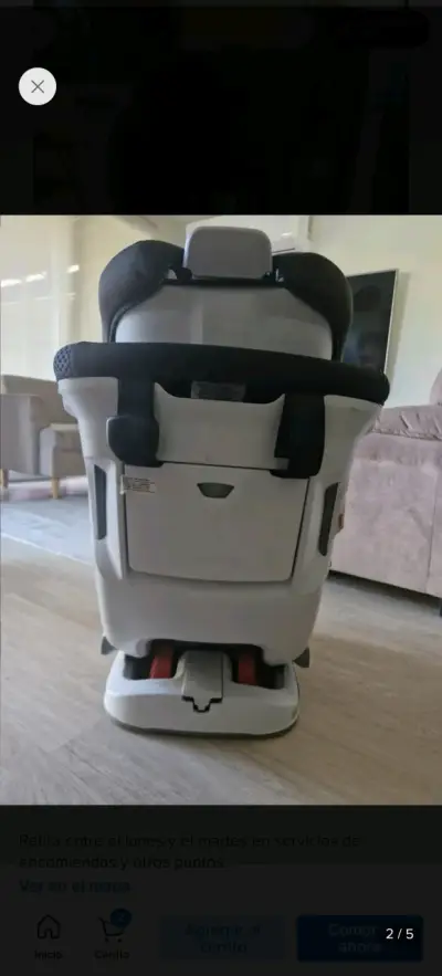 Silla de auto Britax negra para bebé - miniatura 4