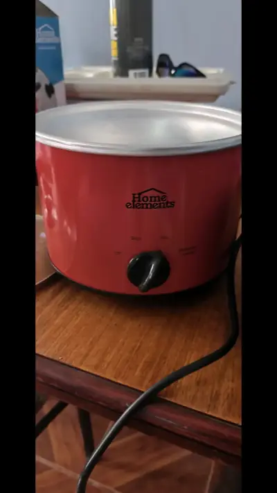 Olla de cocción lenta Home Elements roja - miniatura 4