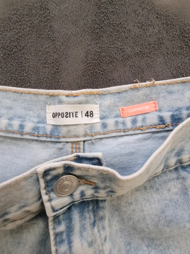 Jeans claros de mezclilla Opposite talla 48 - 3
