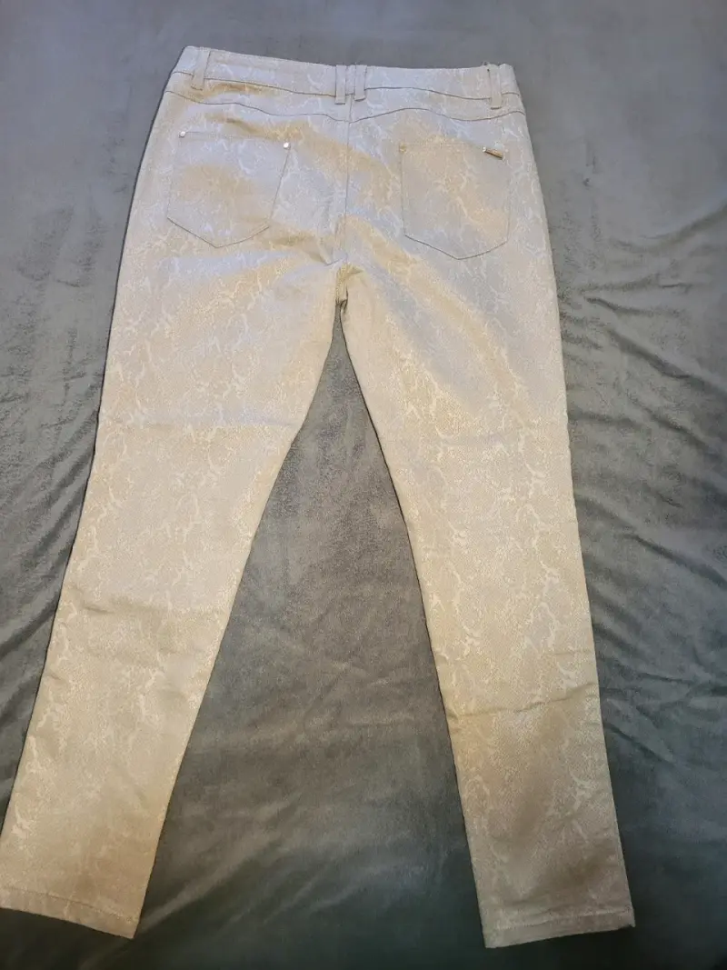 Pantalones beige con diseño de serpiente Zibel - 3