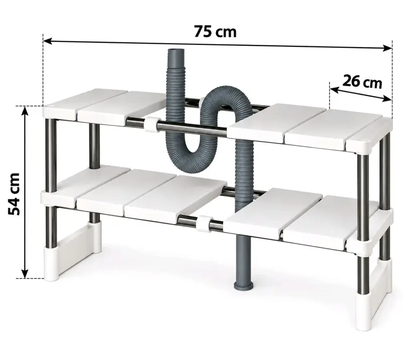 Estante organizador para cocina bajo fregadero - 1