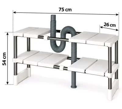 Estante organizador para cocina bajo fregadero - miniatura 1