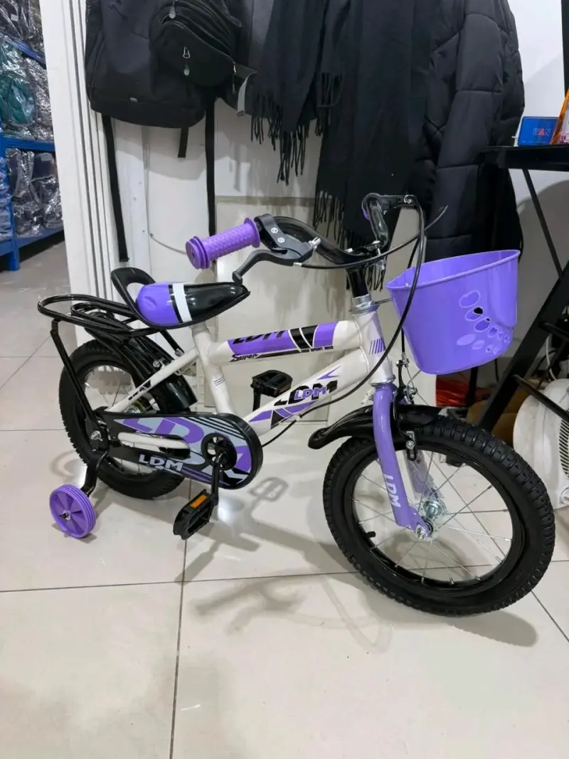 Bicicleta infantil Lomeng con ruedas de entrenami - 2