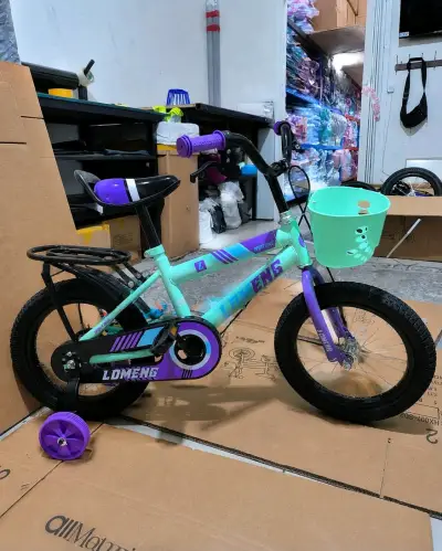 Bicicleta infantil Lomeng con ruedas de entrenami - miniatura 3
