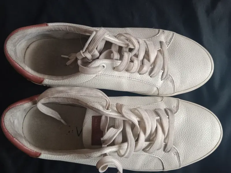 Zapatillas blancas de cuero Calvin Klein - 3