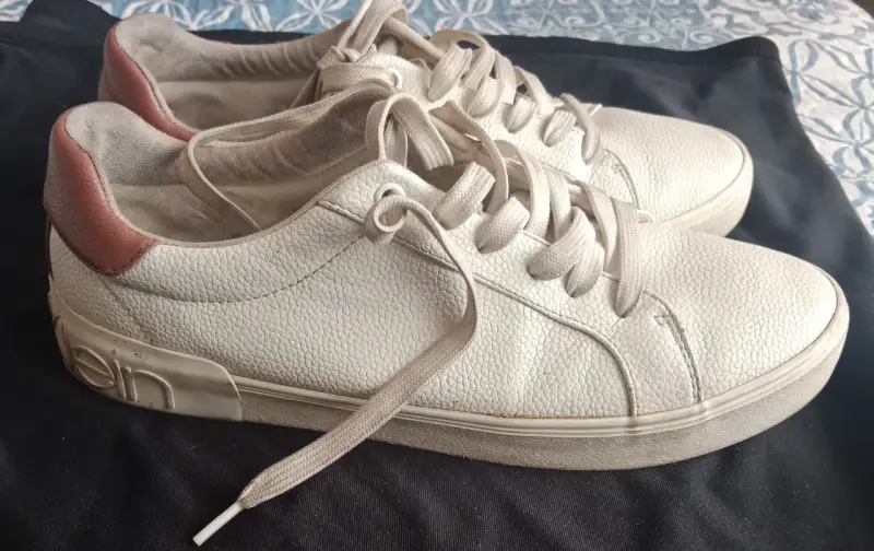 Zapatillas blancas de cuero Calvin Klein - 4