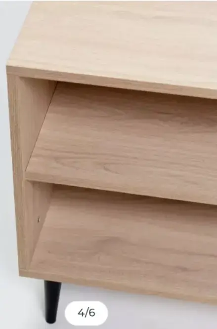 Mueble de TV moderno con puertas y estantes - 6