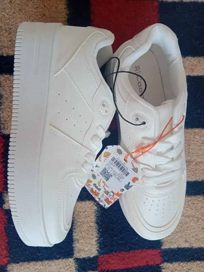 Zapatillas blancas mujer talla 35 - 3