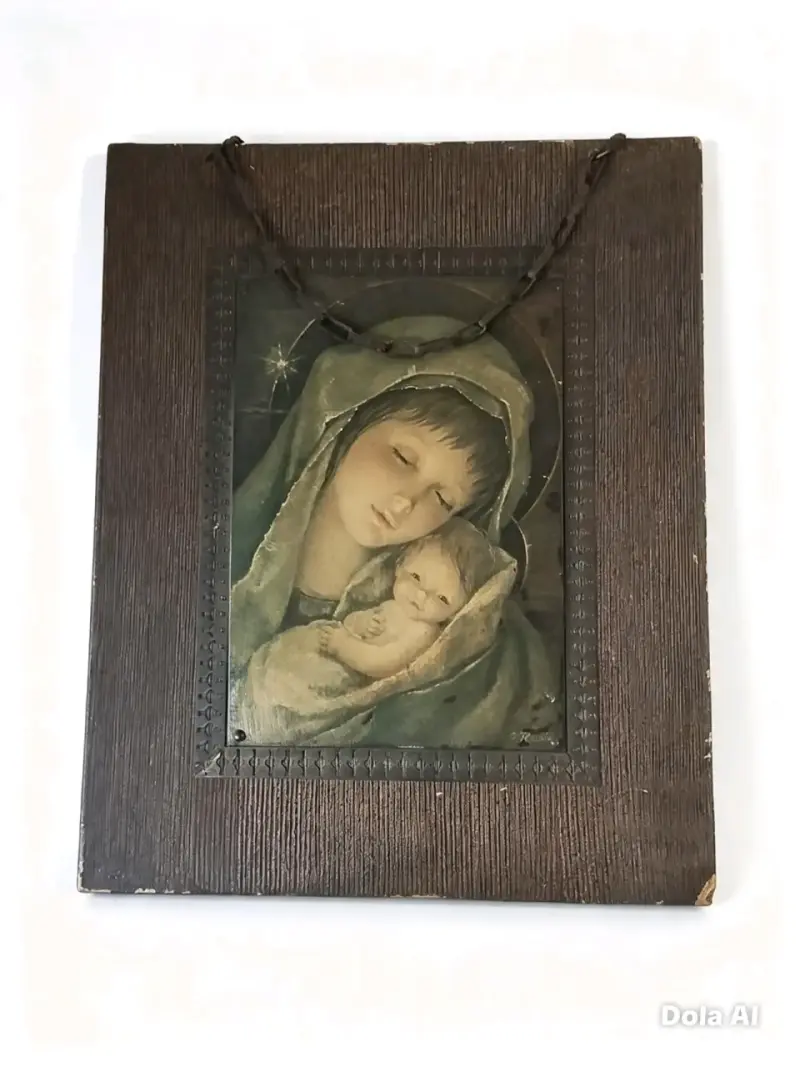Cuadro Religioso Virgen María y Niño Jesús
