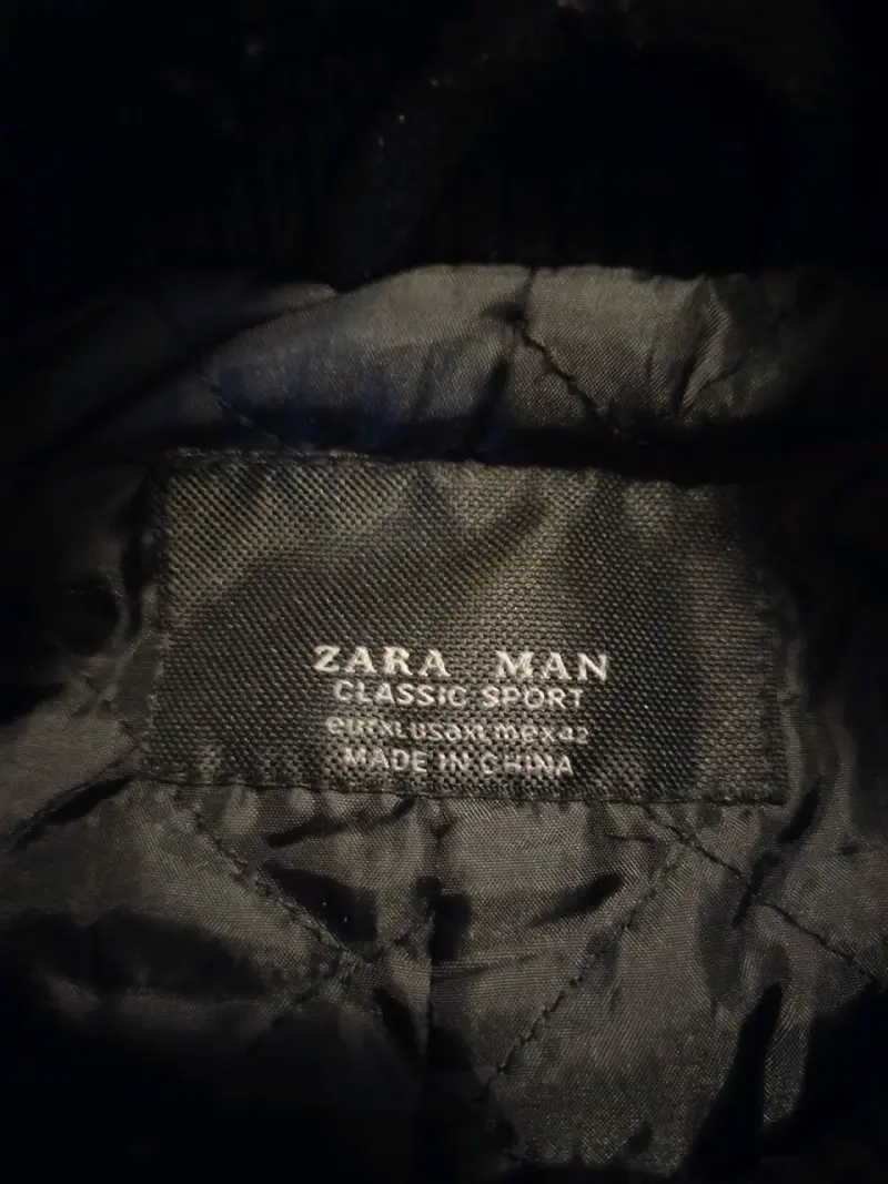 Abrigo negro Zara Man clásico para hombre - 2