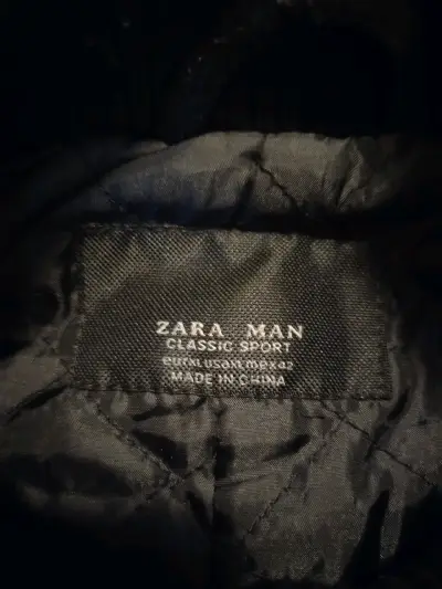 Abrigo negro Zara Man clásico para hombre - miniatura 2