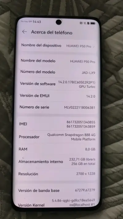 Huawei P50 Pro con Cámara Leica y 256GB - miniatura 3