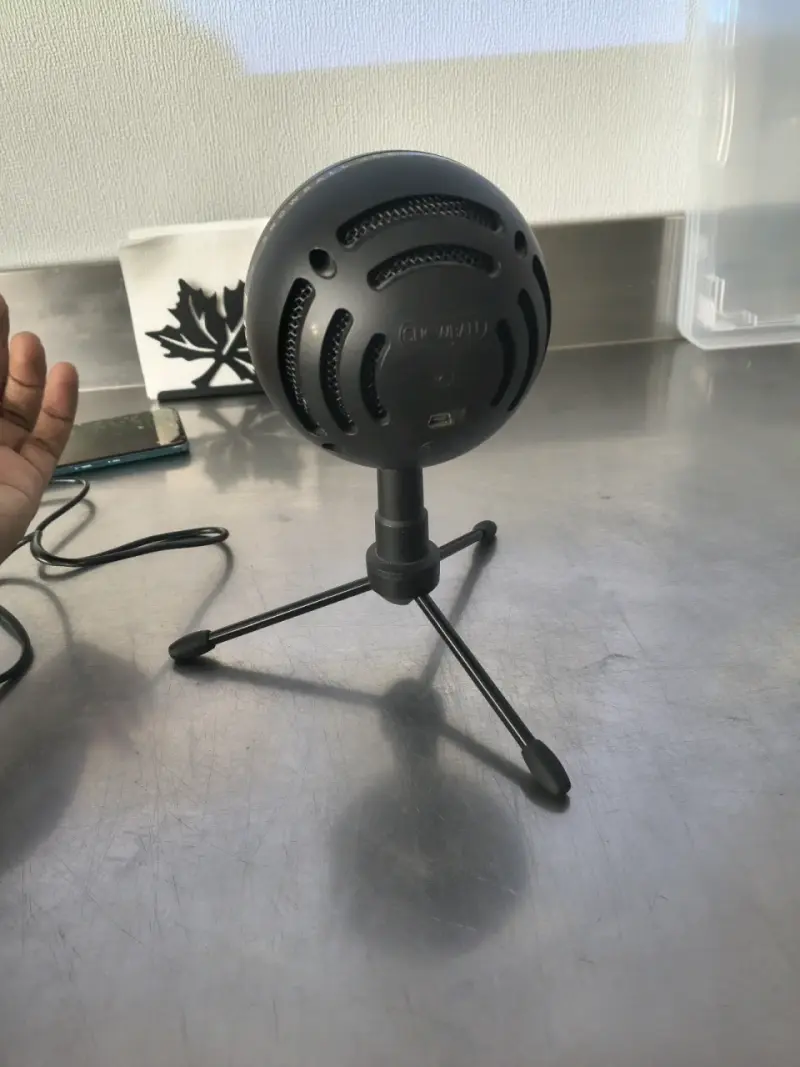 Micrófono USB Blue Snowball Negro con Trípode - 3