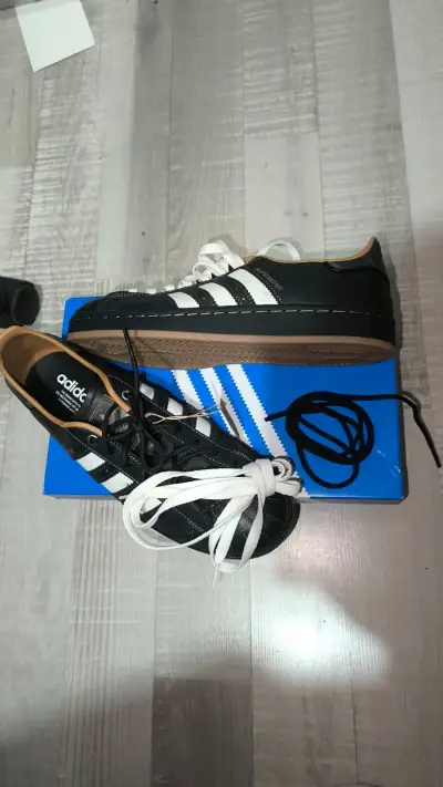 Zapatillas Adidas Superstar II negras y blancas - miniatura 1