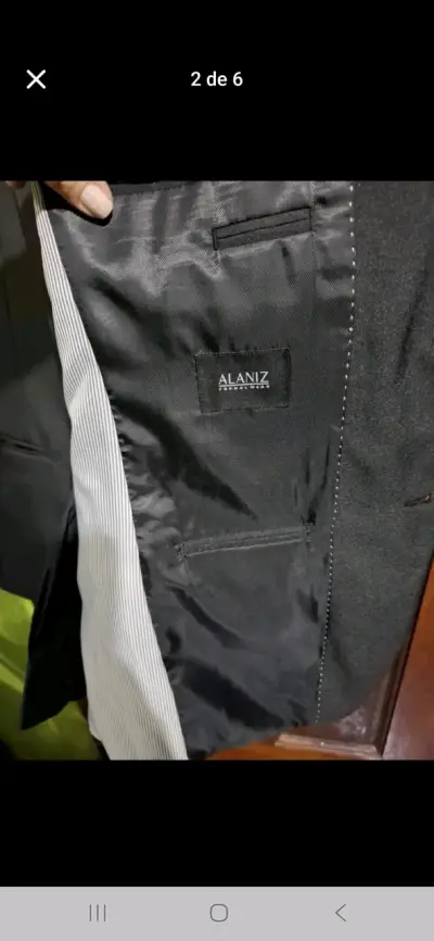 Traje Alaniz Recto Fantasía Texturada Slim Fit - miniatura 2