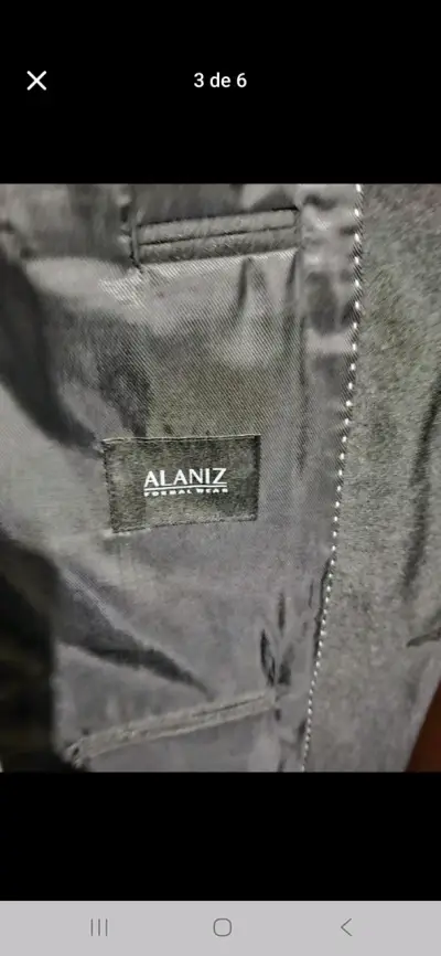 Traje Alaniz Recto Fantasía Texturada Slim Fit - miniatura 3