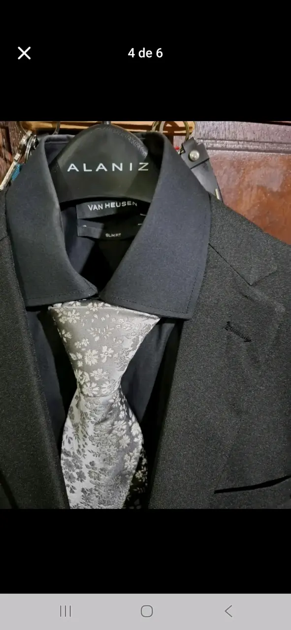 Traje Alaniz Recto Fantasía Texturada Slim Fit - 4
