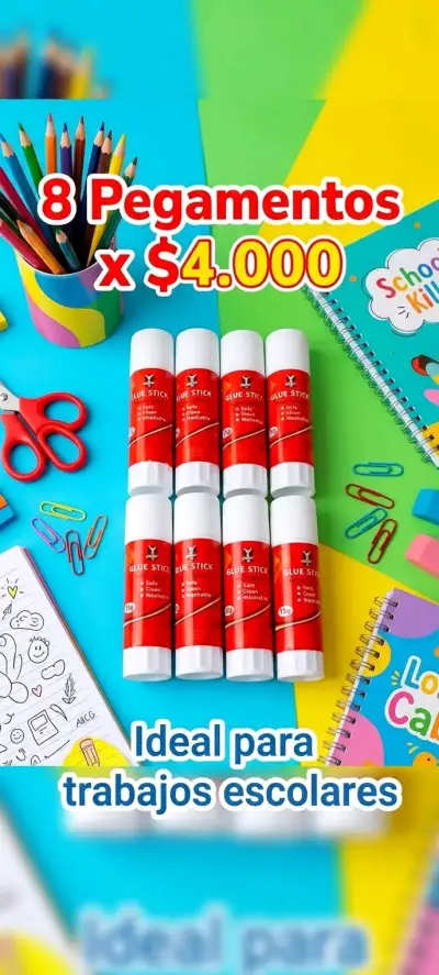 Set de 8 barras de pegamento lavable 15g - miniatura 3