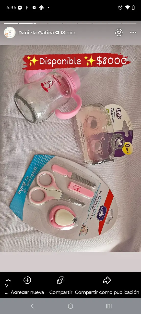 Set de cuidado para bebé con biberón y chupete - 5