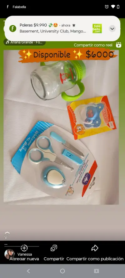 Set de cuidado para bebé con biberón y chupete - miniatura 6