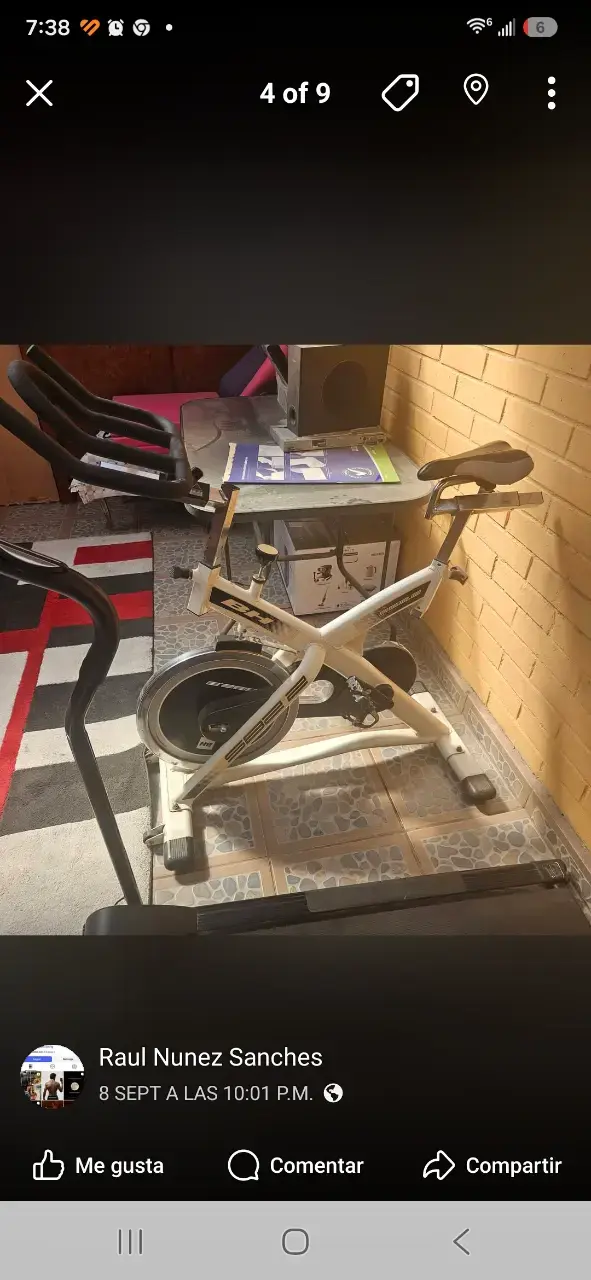 Bicicleta estática para ejercicio en casa