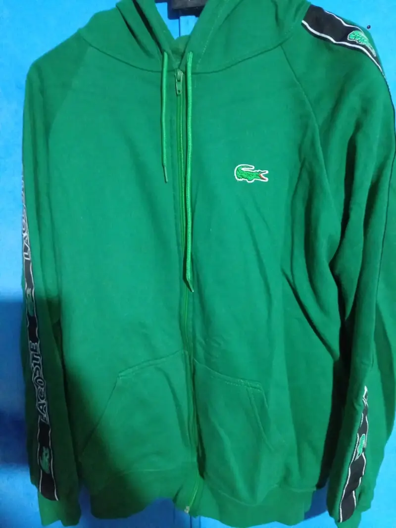 Buzo verde Lacoste para hombre talla L - 1