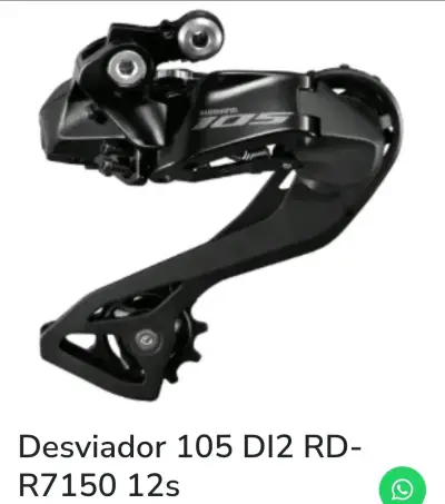 Desviador Shimano 105 Di2 RD-R7150 12 velocidades - miniatura 1