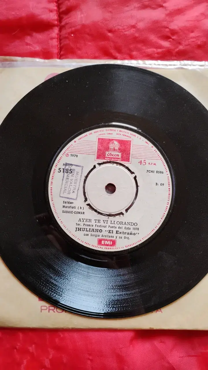 Vinilo 45 RPM Jinetes en el Cielo de Jhuliano - 4