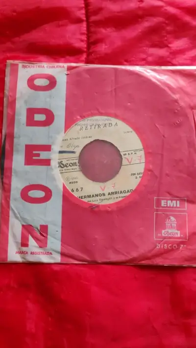 Disco vinilo 7'' Hermanos Arriagada Odeon 1965 - miniatura 2