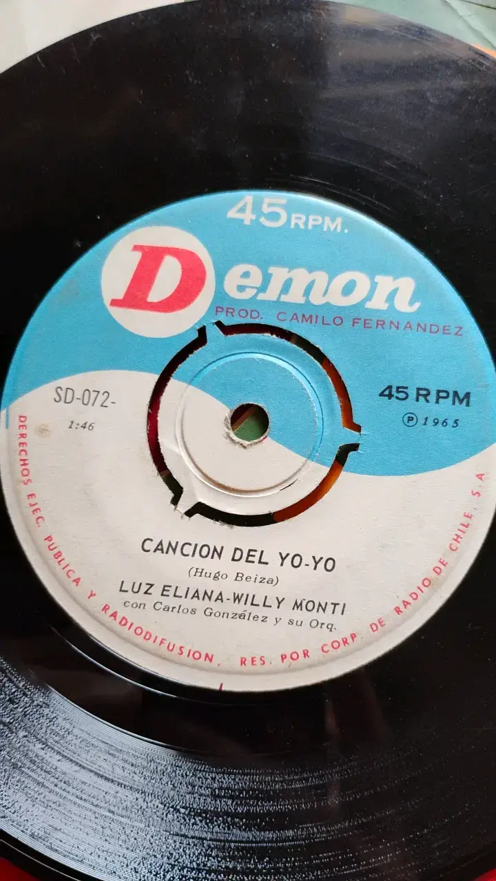 Disco de vinilo 45 RPM Demon Tema del Yo-Yo - 3