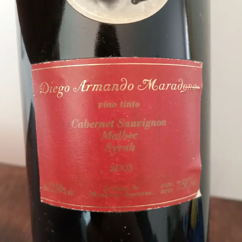 Vino Tinto Diego Armando Maradona 2003 - 2