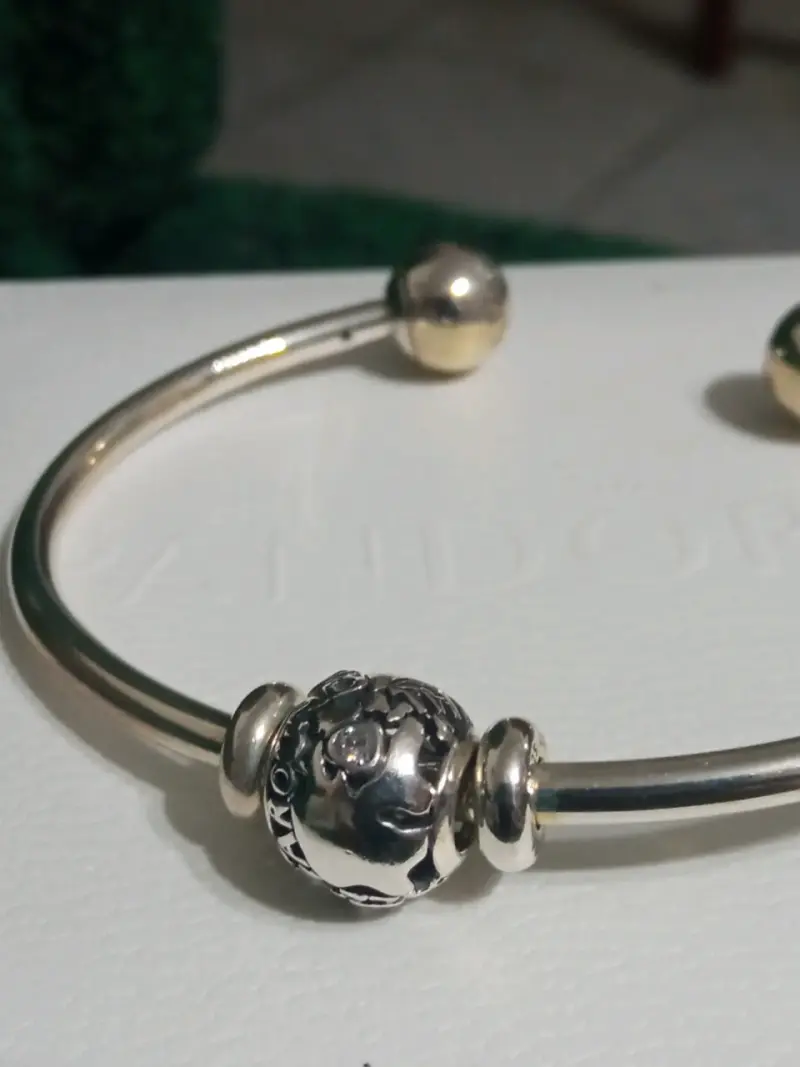 Pulsera de plata Pandora con charm - 4
