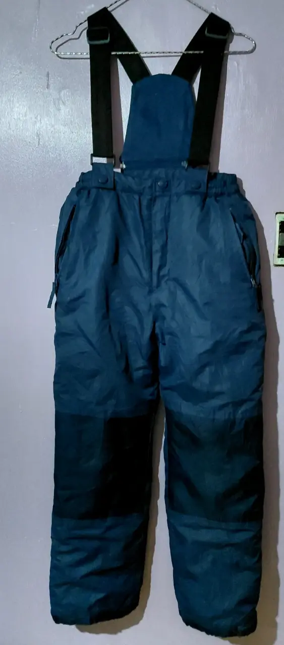 Pantalones de nieve azules con tirantes Pinze - 1