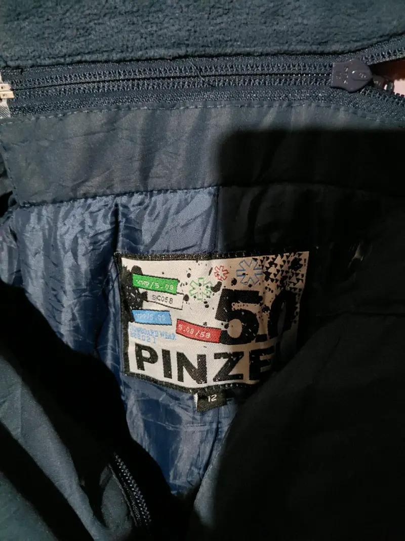 Pantalones de nieve azules con tirantes Pinze - 2