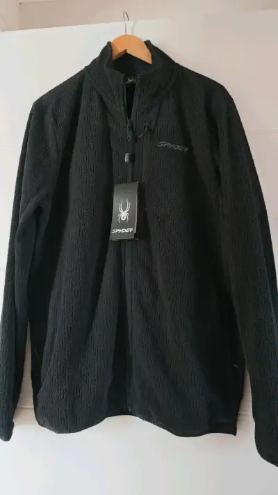 Chaqueta polar negra Spyder para hombre - miniatura 1