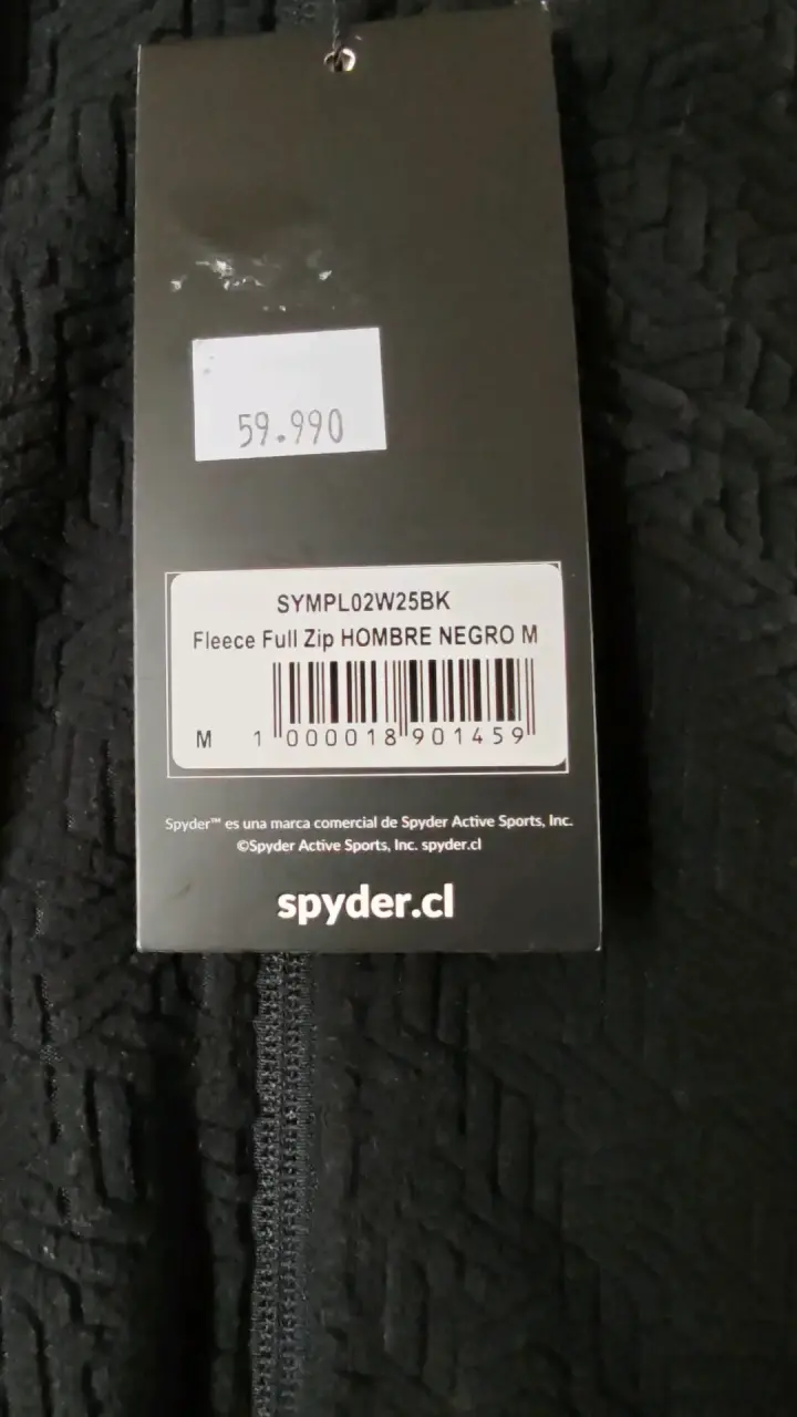 Chaqueta polar negra Spyder para hombre - 2