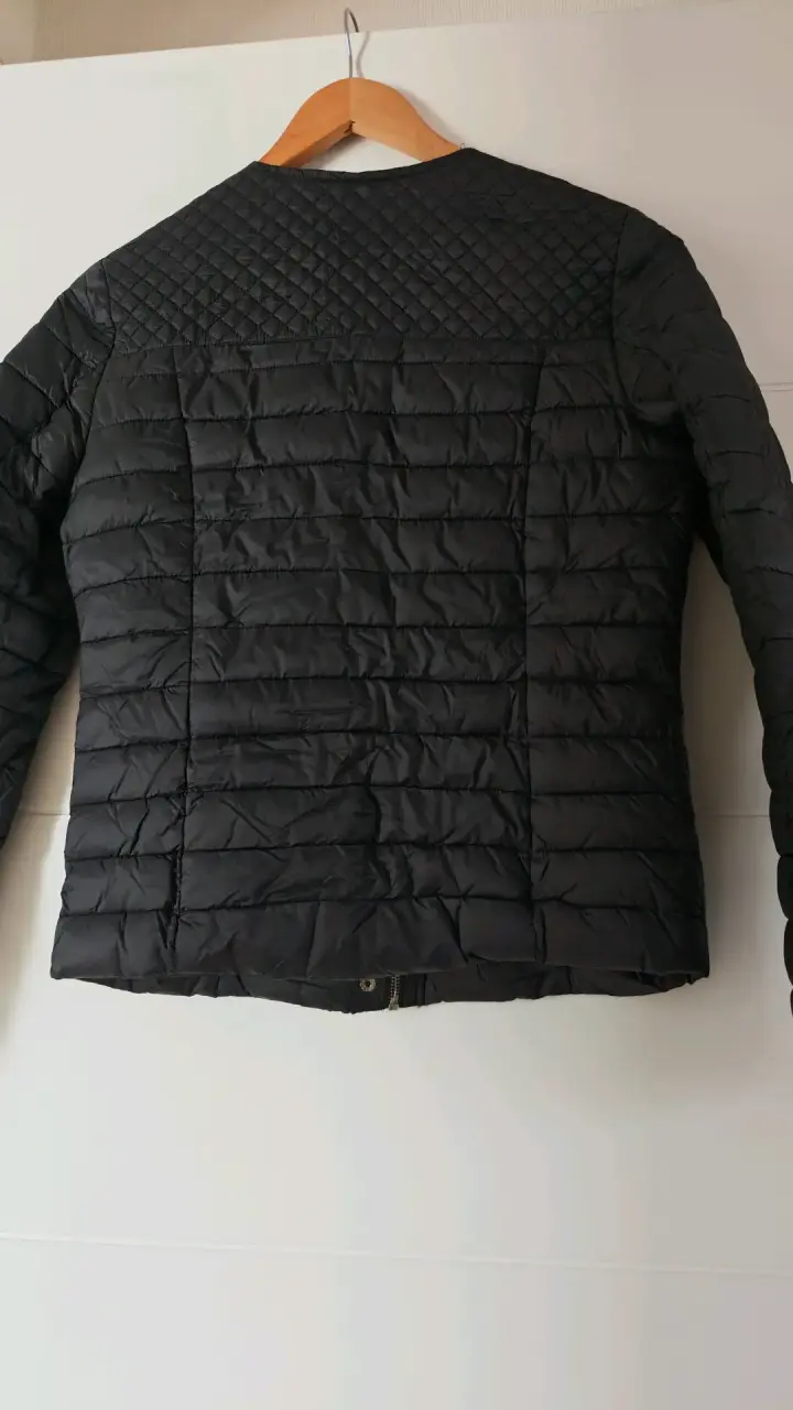 Chaqueta acolchada negra para mujer Massimo Dutti - 3