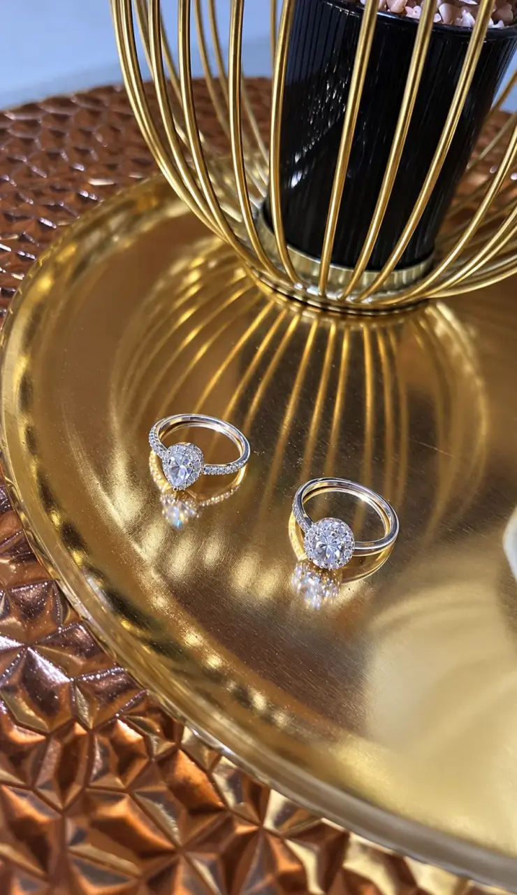 Anillos de compromiso de plata