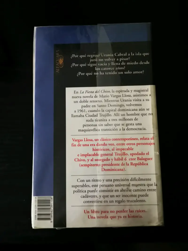 Libro La Fiesta del Chivo de Mario Vargas Llosa - 2