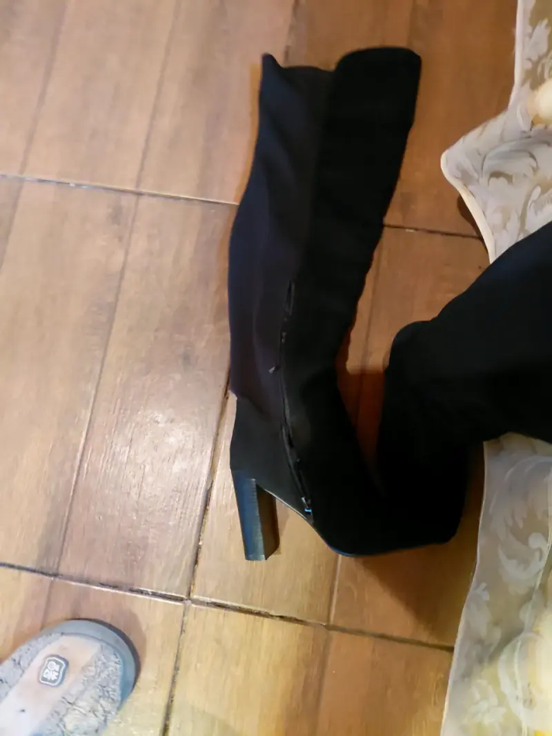 Botas negras de tacón alto para mujer - 2