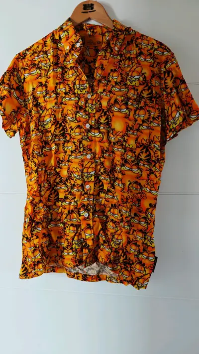 Camisa estampada Garfield naranja talla XS - miniatura 1