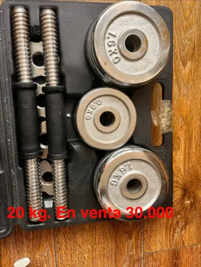 Set de Mancuernas Ajustables 20 kg con Estuche - miniatura 1