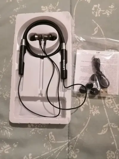 Auriculares Lenovo Neckband HE105 con Bluetooth - miniatura 2